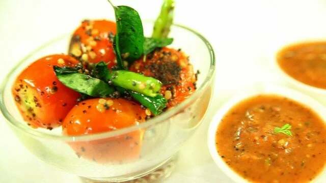 How To Make Tomato and Mustard Chutney By Preetha