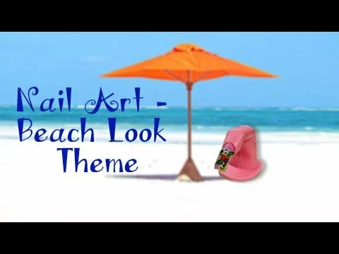 Beyond Makeover – Nail Art – Beach Look Theme – Fancy Nail Art Designs