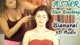 Binaural ASMR Head Massage, Hair Brushing, Ear to Ear Whisper For Relaxation & Sleep